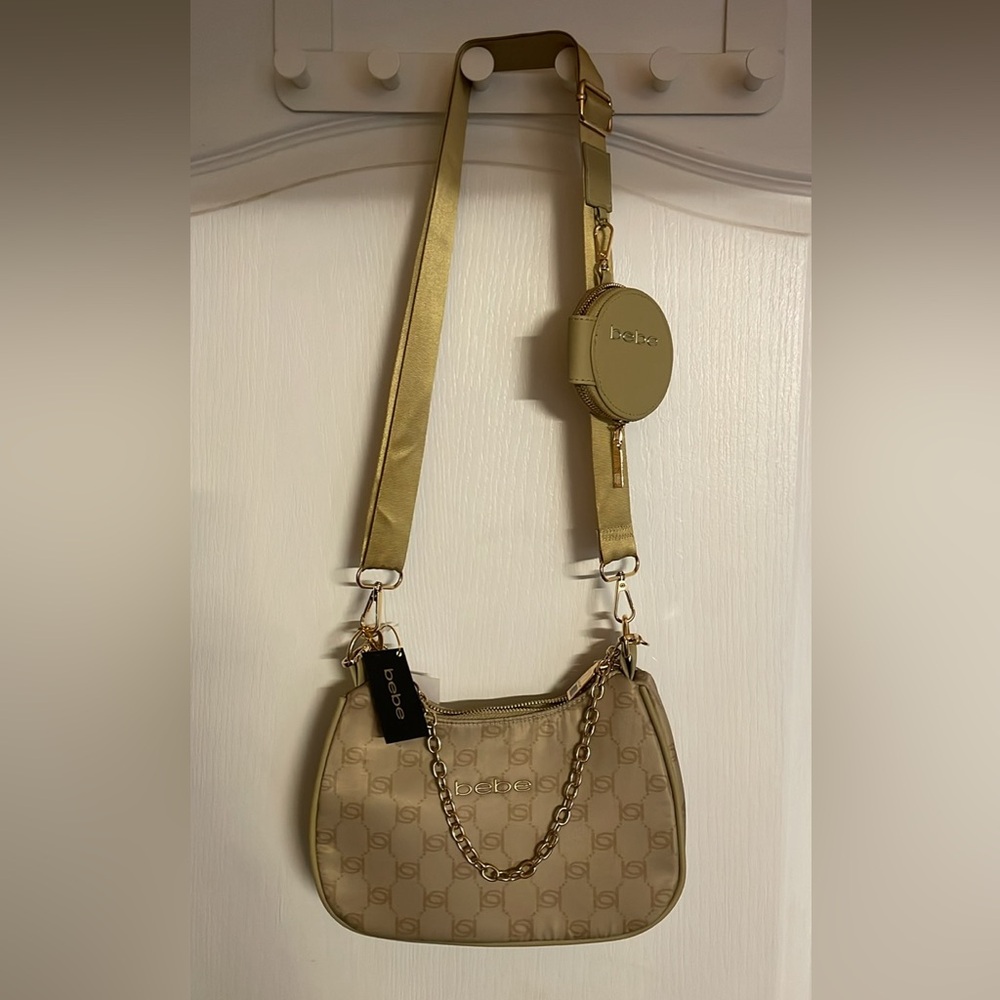 bebe Shoulder Bag with Chain Detail New with tag